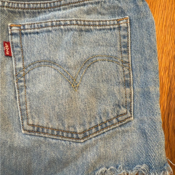 Levi's Light Blue Jean Cut-offs W 29 - Picture 6 of 12